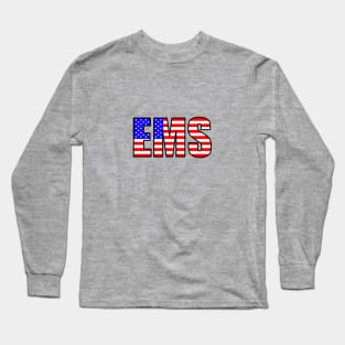 EMS in the USA flag colors Long Sleeve T-Shirt